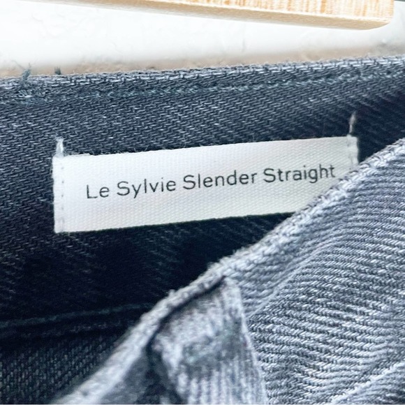 Frame Le Sylvie Black Indigo Mix Playtha Jeans Size 28 - Picture 5 of 7